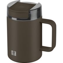ZWILLING THERMO PLUS Thermobecher mit Henkel – 380 ml, braun