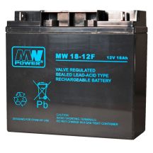MPL MW POWER MW 18-12 Blei-Säure-AGM-Wartungsfreie Batterie 12V 18Ah Schwarz