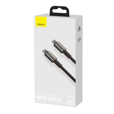 5. Baseus CATWJ-A01 USB-C – USB-C PD QC-Kabel 100 W 5 A 480 Mbit/s 2 m – Schwarz