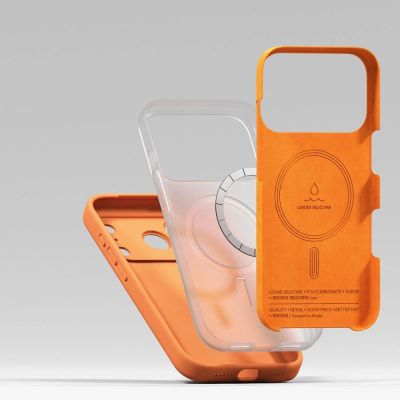 6. Ringke Silikon Magnetische MagSafe Hülle für iPhone 17 Pro - Orange
