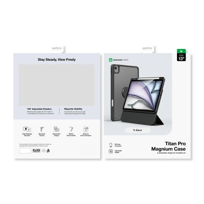 5. AmazingThing Titan Pro Mag Hülle für iPad Air 13" M3/M4 (2025/2026) - Schwarz