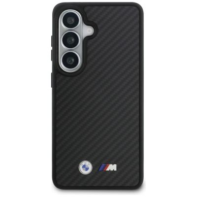 3. BMW M Kevlar Logo MagSafe Hülle für Samsung Galaxy S26 - Schwarz