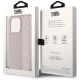 8. Karl Lagerfeld Saffiano Rhinestones & Charm Hülle für iPhone 15 Pro Max – Rosa