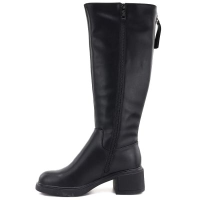 7. Schwarze Damen-Ankle-Boots aus Leder, Vinceza FIO27-67056