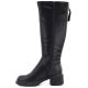 7. Schwarze Damen-Ankle-Boots aus Leder, Vinceza FIO27-67056