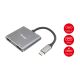 3. Equip 133484 Dockingstation, kabelgebunden, USB 3.2 Gen 1 (3.1 Gen 1), Typ-C, Silber