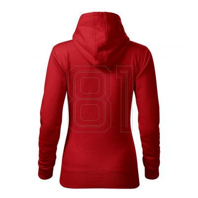 3. Malfini Cape Free W MLI-F1407 rotes Sweatshirt
