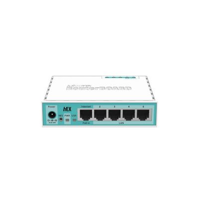 2. Mikrotik RB750GR3 Gigabit-Ethernet-Router, Türkis, Weiß