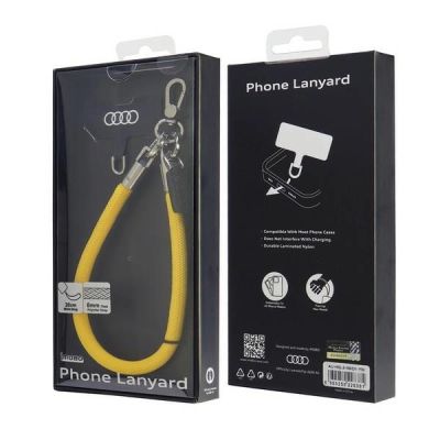 3. Audi Crossbody-Schlüsselband Universal 28 cm x 8 mm – Gelb