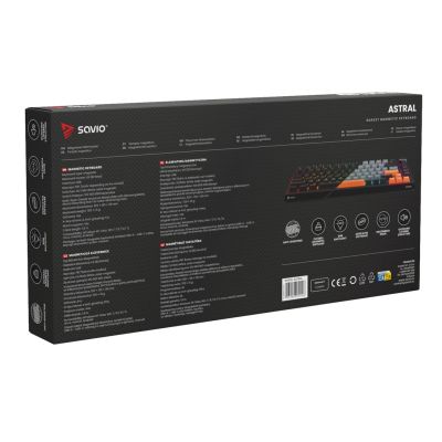 4. SAVIO MAGNETISCHE TASTATUR ASTRAL SCHWARZ OUTEMU WEISS JADE RGB
