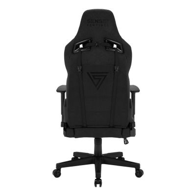 7. SENSE7 Sentinel Gaming-Stuhl, gepolsterter Sitz, Schwarz/Grau