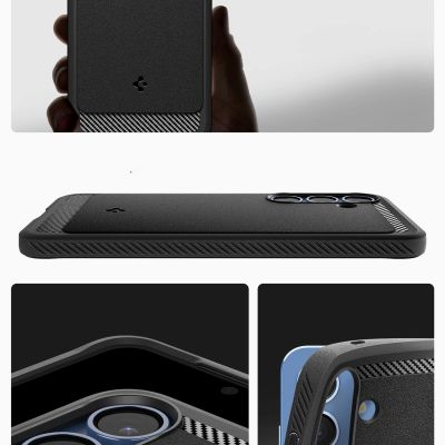 5. Spigen Rugged Armor Mag MagSafe Hülle für Samsung Galaxy S25 - Mattschwarz