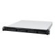 2. Synology RS822+ NAS; 1U-Rack; 4x (3,5" SATA HDD/2,5" SATA SSD); AMD Ryzen V1500B; 2 GB DDR4 ECC SODIMM (max. 32 GB), 4x 1GbE RJ-45