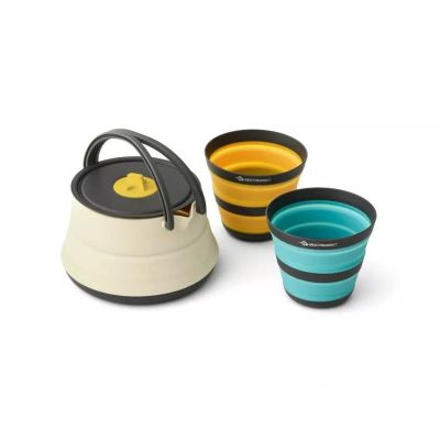 9. Ultraleichtes faltbares Kochset mit Wasserkocher SEA TO SUMMIT Frontier UL für 2 Personen/3-teilig