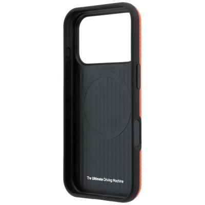 7. BMW M Quadrille Kevlar Metall Logo MagSafe Hülle für iPhone 17 Pro Max / 18 Pro Max - Orange