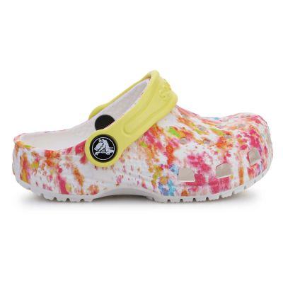 7. Crocs Classic Tie Dye Graphic Kids Clog T Flip-Flops 206994-83B