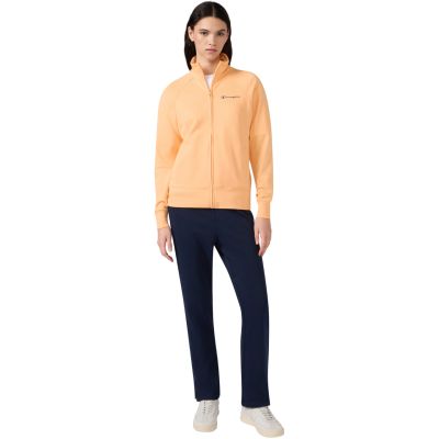 Champion Damen-Trainingsanzug mit durchgehendem Reißverschluss, Orange und Marineblau, 117988 OS069