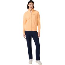 Champion Damen-Trainingsanzug mit durchgehendem Reißverschluss, Orange und Marineblau, 117988 OS069
