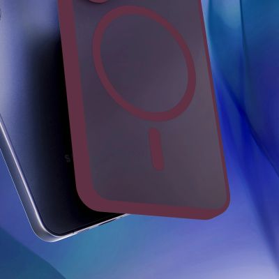 5. 3mk Smoke MagCase Hülle für iPhone 18 Pro Max / 17 Pro Max – bordeauxrot