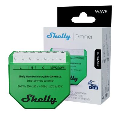 4. Intelligenter Z-Wave-Lichtdimmer Shelly Wave Dimmer EU LR