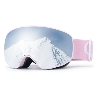 Qunature Pink Kinder-Skibrille (mittlere/große Kinderversion)