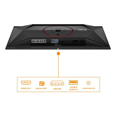 64. AOC G4 Q27G4ZDR Computermonitor 67,3 cm (26,5") 2560 x 1440 px Quad HD QD-OLED Schwarz, Rot