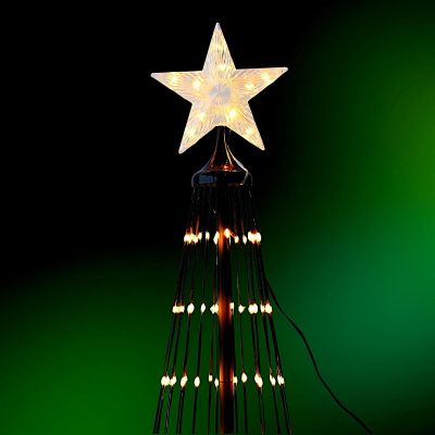3. Dekorativer Weihnachtsbaum, 550 LEDs, superwarmweiß, 300 cm, schwarz