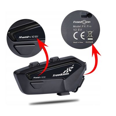 7. FreedConn FX Pro V2 EU MESH Motorrad-Intercom
