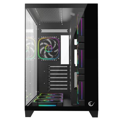 2. RAMPAGE PC-Gehäuse aus gehärtetem Glas SEALITE 7X ARGB-PWM-Lüfter BLACK