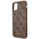 6. Guess 4G Metal Gold Logo Case für iPhone 11 / Xr 6.1" - Braun