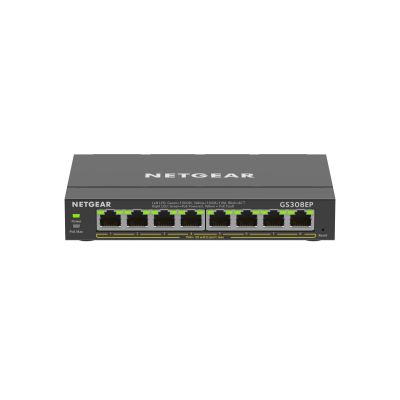 4. Netgear GS308EP-100PES 8p PoE 62W (PoE+: 8p) Unmanaged Gigabit Switch