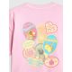 7. Mädchen-T-Shirt mit kastenförmigem Schnitt und Aufdruck 4F 4FJRAW26TTSHF4324-056S