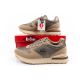 10. Lee Cooper Damen Sneaker, modisch, bequem, langlebig, beige, grau