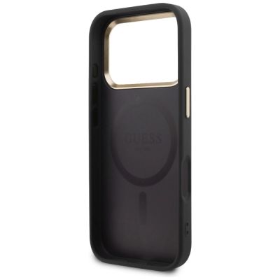 7. Guess Perforierte 4G MagSafe Hülle für iPhone 17 Pro - Schwarz
