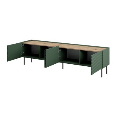 2. 4D-TV-Schrank ONDA 200x40xH54,35 grün (stehend oder hängend)