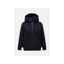 Damen-Sweatjacke Peak Performance W Original Small Logo Zip in Schwarz