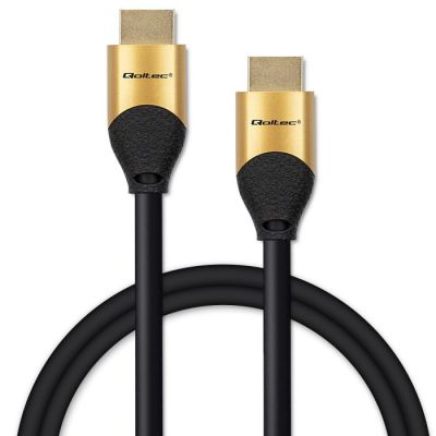8. QOLTEC HDMI-KABEL V2.1 ULTRA HIGH SPEED 8K | 60 HZ | 28AWG | GOLD | 2 M