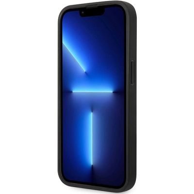5. Hülle BMW BMHCP14L22RQDK iPhone 14 Pro 6.1" schwarz/schwarz Leder gesteppt