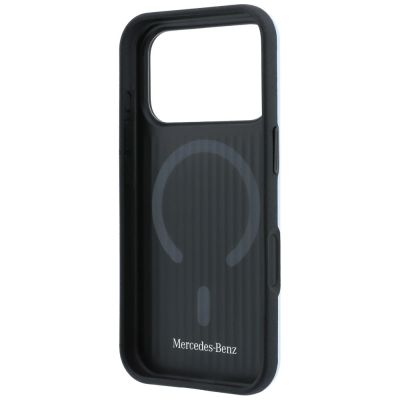 7. Mercedes Leder 3D MagSafe Hülle für iPhone 18 Pro / 17 Pro - Blau