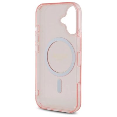 7. Guess GUHMP16SHFGEREP iPhone 16 6,1" rosa/rosa Hardcase IML Glitter Circle MagSafe