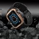 6. Schutzarmband für Apple Watch 42/44/45 mm Panzergehäuse-Armband - Schwarz, Roségold
