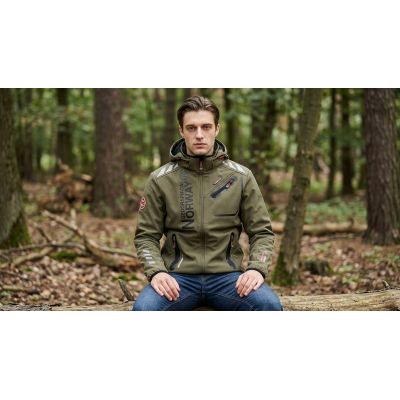 10. Geographical Norway Royaute DB 068 M WY1997H/GN-Kaki / Black Softshelljacke