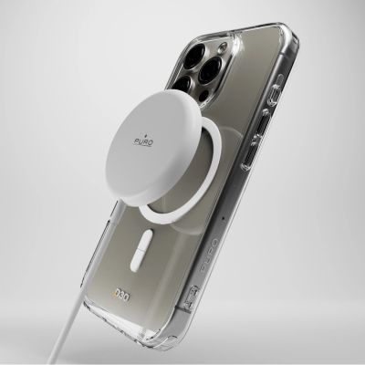 5. Puro Impact Clear D3O MagSafe Silikonhülle für iPhone 16 Pro – transparent