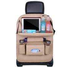 Autositz-Organizer Sitzschoner Sitzbezug Regal Mini Auto Tisch beige