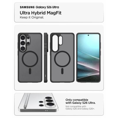 6. Spigen Ultra Hybrid Mag MagSafe Hülle für Samsung Galaxy S26 Ultra - Halbtransparent