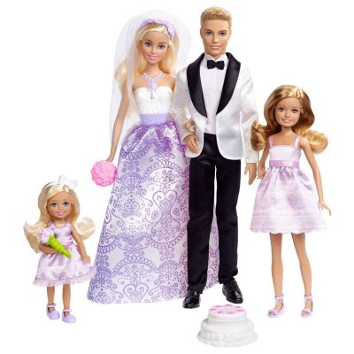 2. Barbie JCW41 Hochzeitsset Junges Paar 4 Puppen