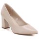 Damenpumps in Creme-Rosa mit Blockabsatz, Sergio Leone PB414