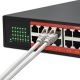 5. Qoltec Netzwerk-Switch Gigabit Ethernet | 24x RJ45 | 2x SFP | 1000 Mbit/s