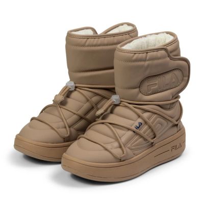 7. Fila Superbubble Boot Winterstiefel Beige Damen Sportliche isolierte Stiefeletten
