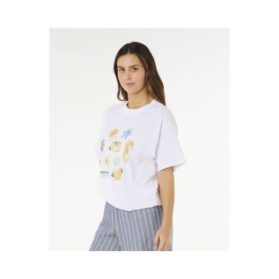 2. RIP CURL Damen Poolside Heritage T-Shirt Weiß